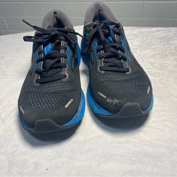 Brooks Ghost 14 Men’s 10.5 Medium D Regular Width Blue Black Preowned Shoes - Picture 9 of 12